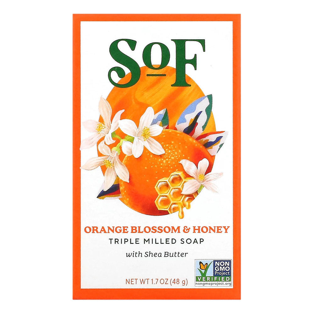 South of France Orange Blossom and Honey Triple Milled Bar Soap, 1.7 Oz